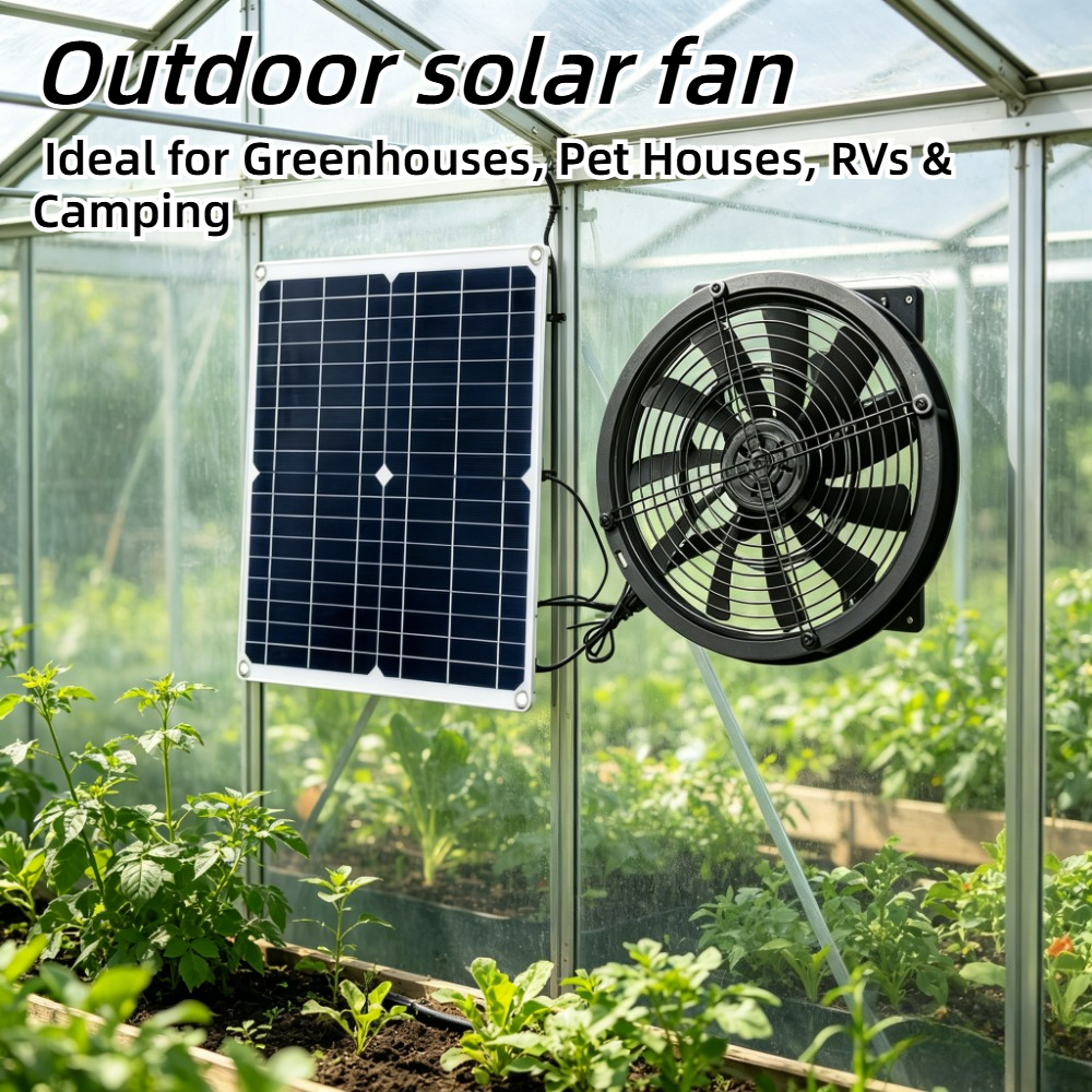 Renewable Energy Kits - 15W 25W NEW Solar Powered Exhaust