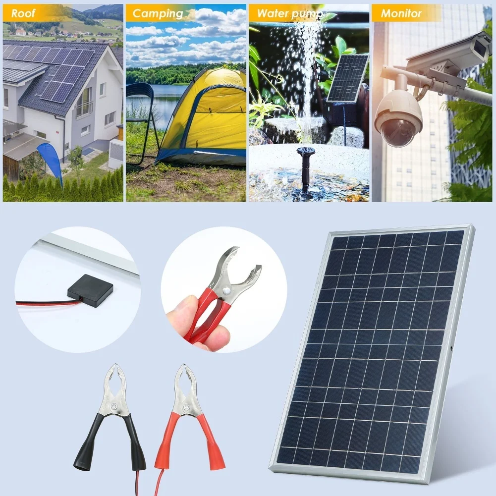 30W 12V Solar Panel Kit Polycr - Renewable Energy Solutions reseña y precio