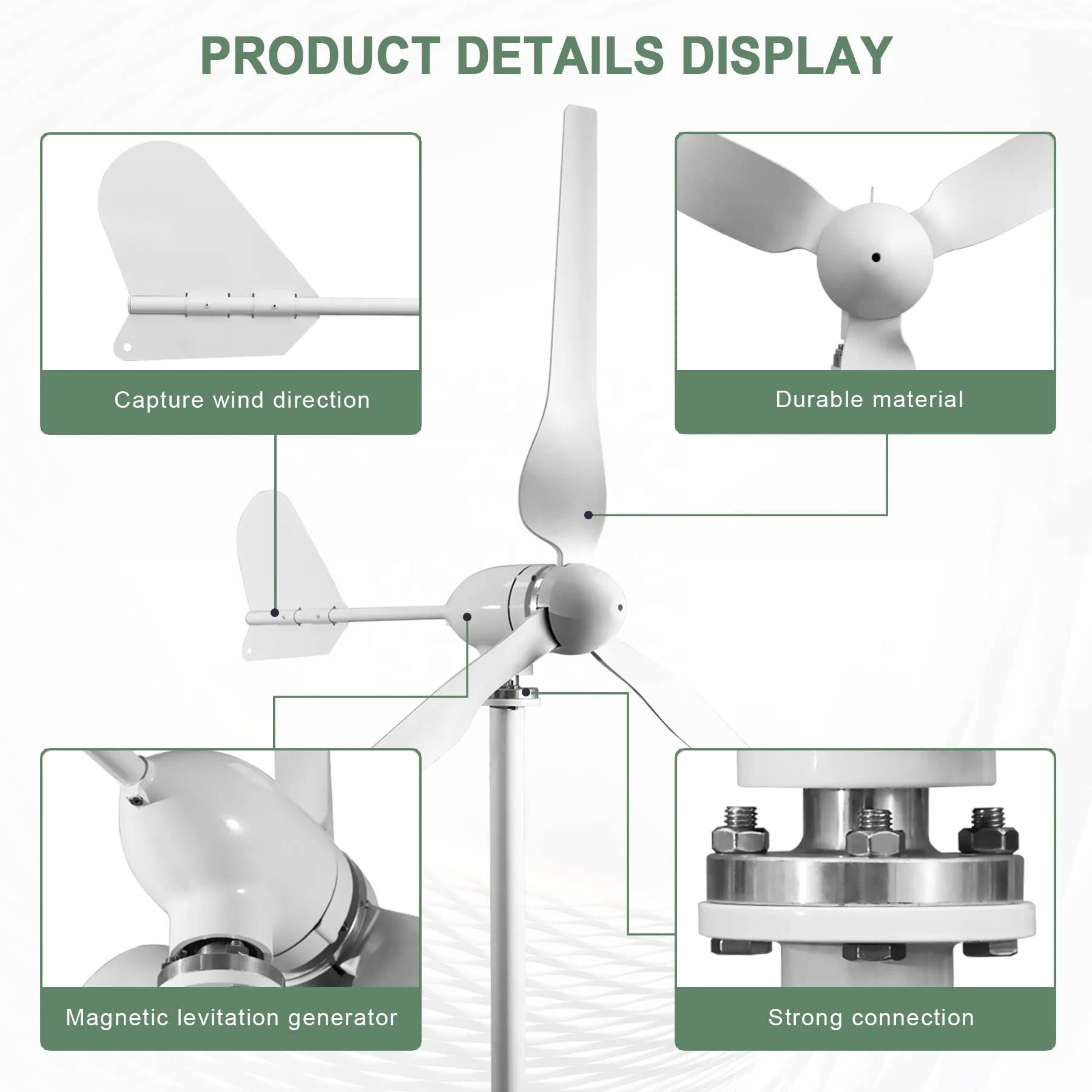 Ruiyan 1KW Home Wind Turbine O - Renewable Energy Solutions reseña y precio