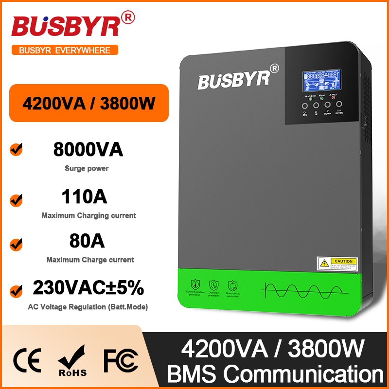 4.2KW 6.2KW Hybrid Solar Inver - Mppt Charge Controller reseña y precio