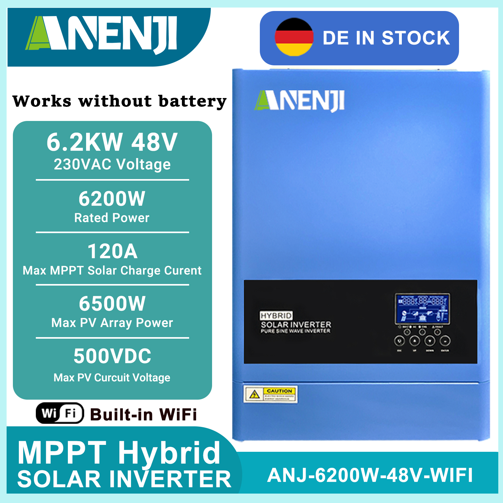 11KW 6.2KW 5KW 4KW 2KW Hybrid  - Mppt Charge Controller reseña y precio