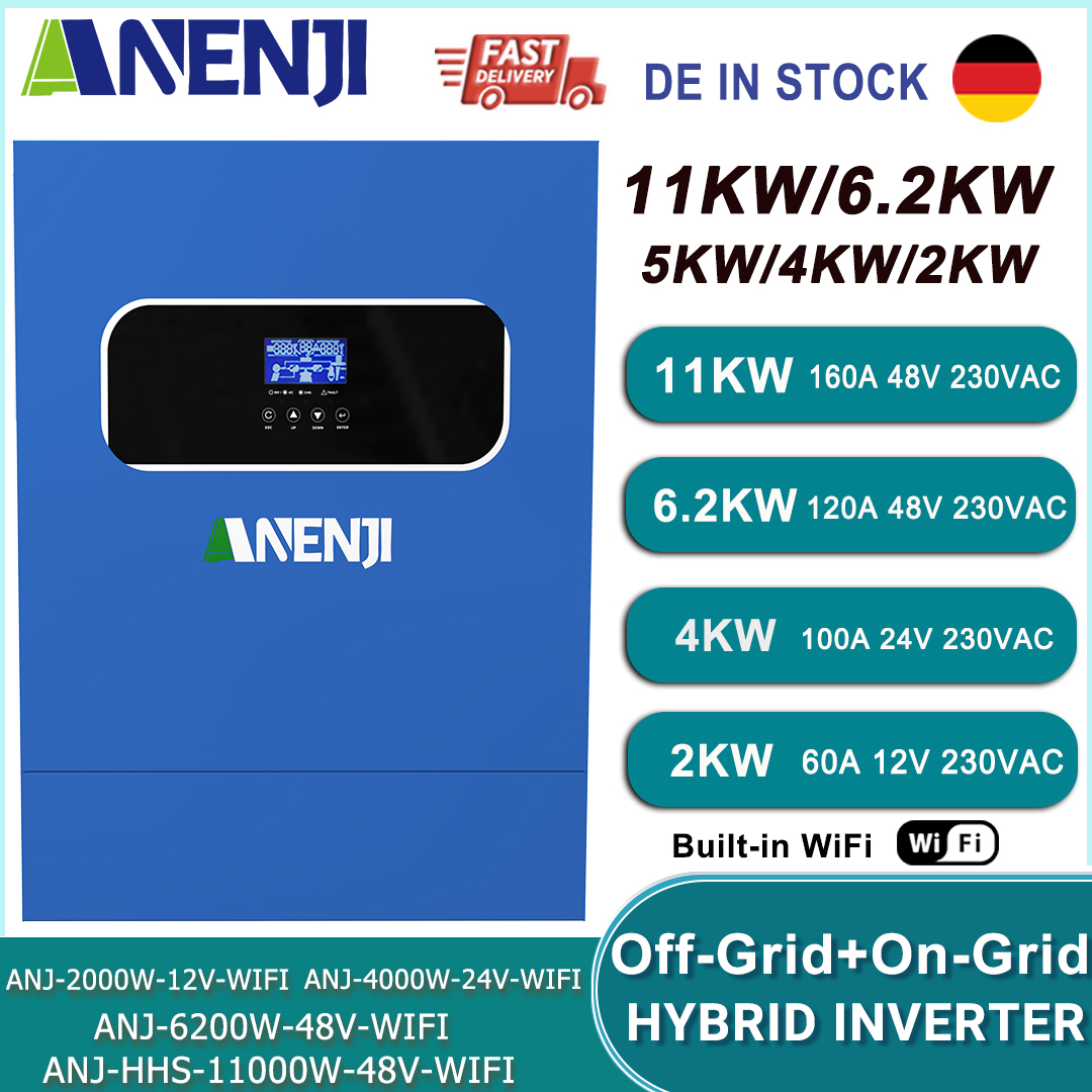 11KW 6.2KW 5KW 4KW 2KW Hybrid  - Mppt Charge Controller reseña y precio