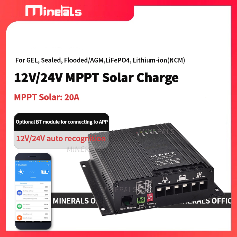20A MPPT Controller 12V/24V Ba - Mppt Charge Controller reseña y precio