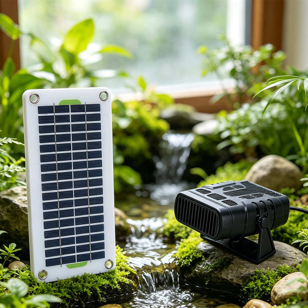 30W 12V Portable Solar Fan Hea - Renewable Energy Solutions reseña y precio