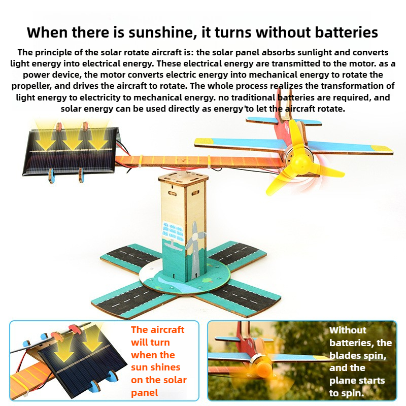 DIY Spinning Airplane Kit Sola - Renewable Energy Kits reseña y precio