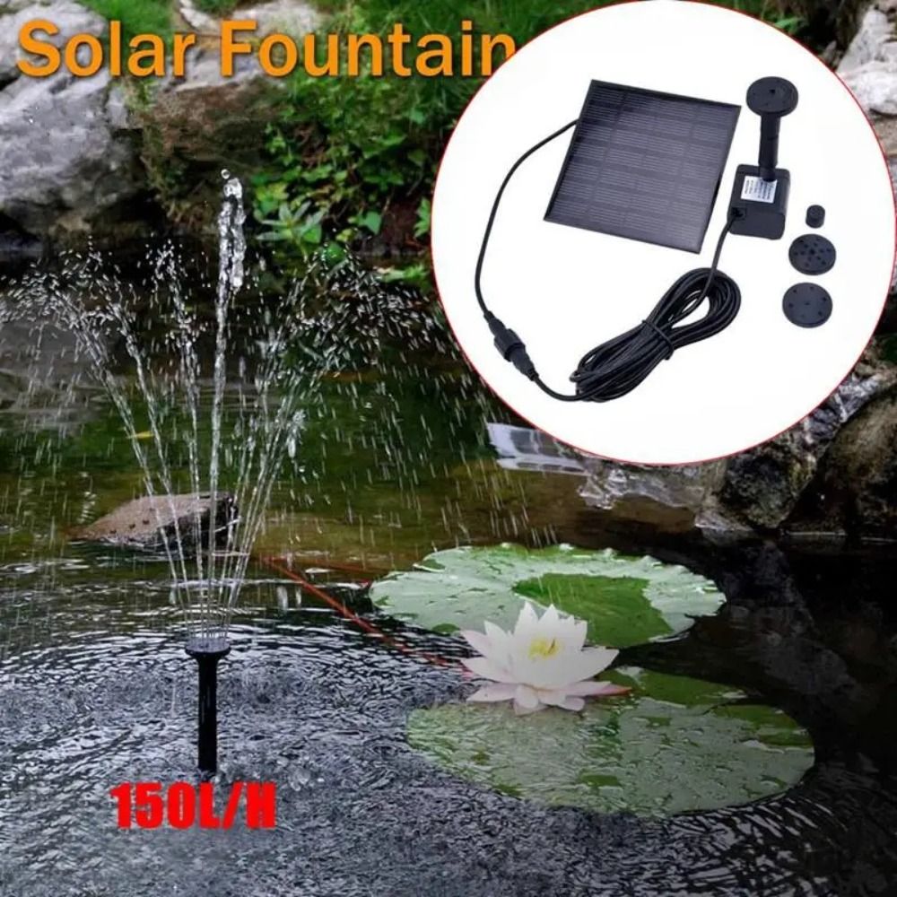 1.4W Mini Solar Fountain Pump  - Renewable Energy Kits reseña y precio