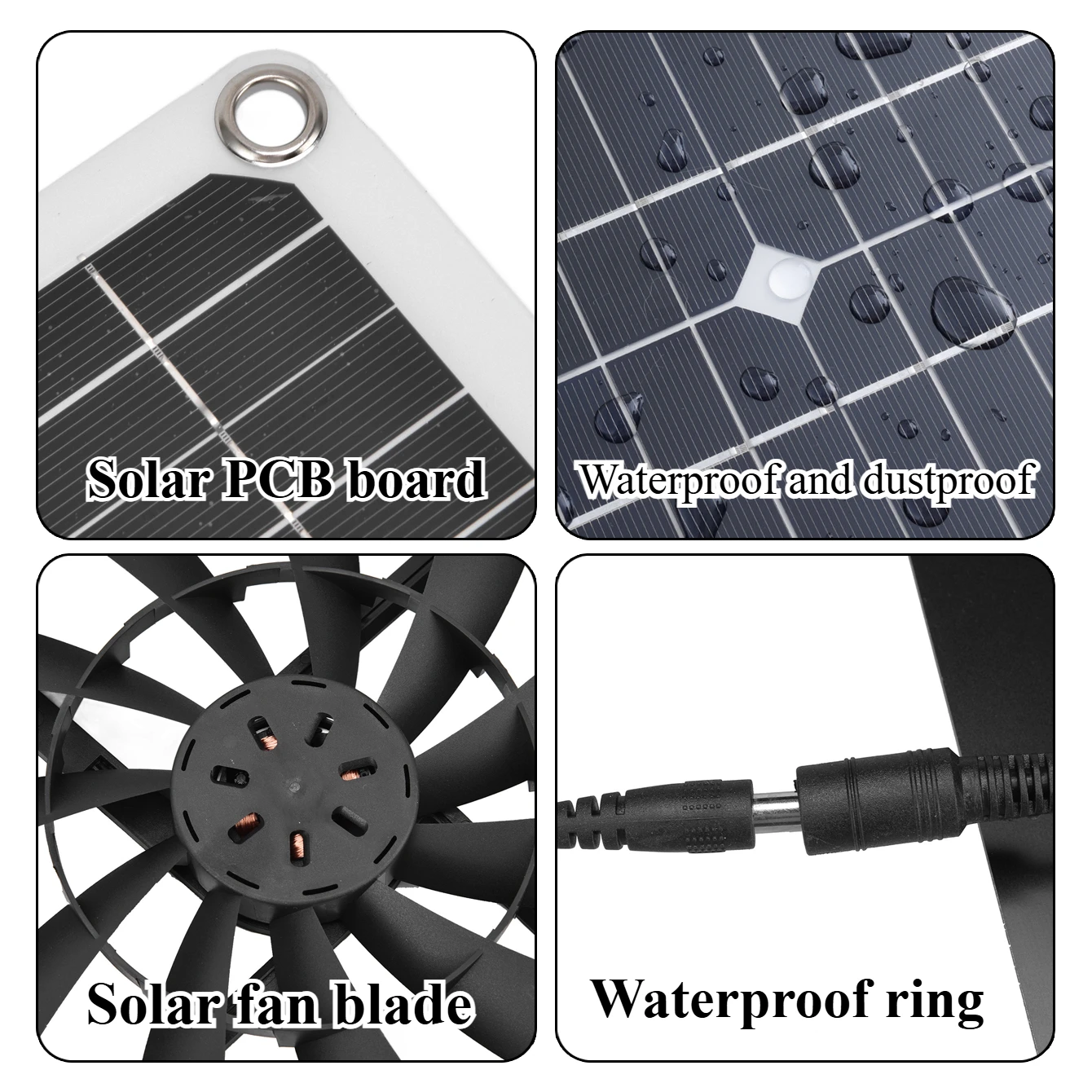 15W 25W NEW Solar Powered Exha - Renewable Energy Kits reseña y precio