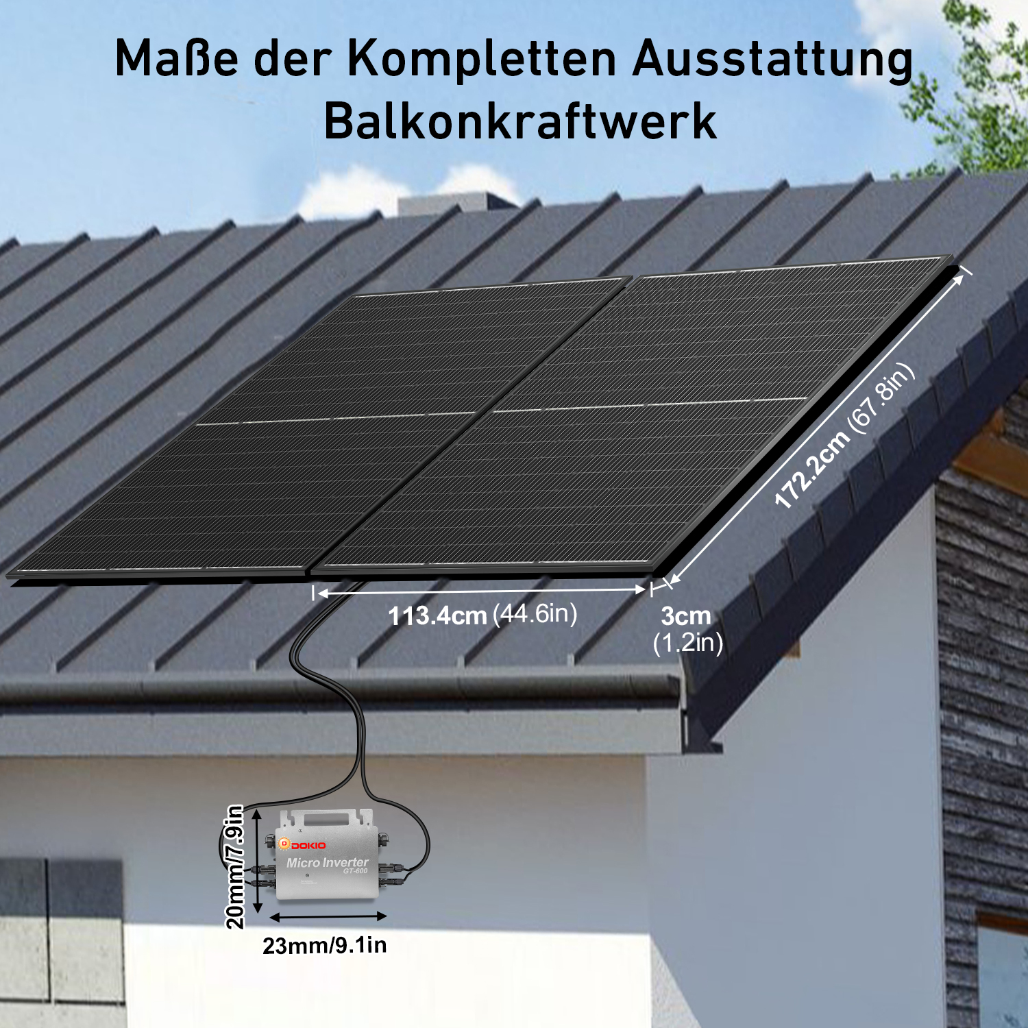 DOKIO Balcony Power Plants Kit - Renewable Energy Kits reseña y precio