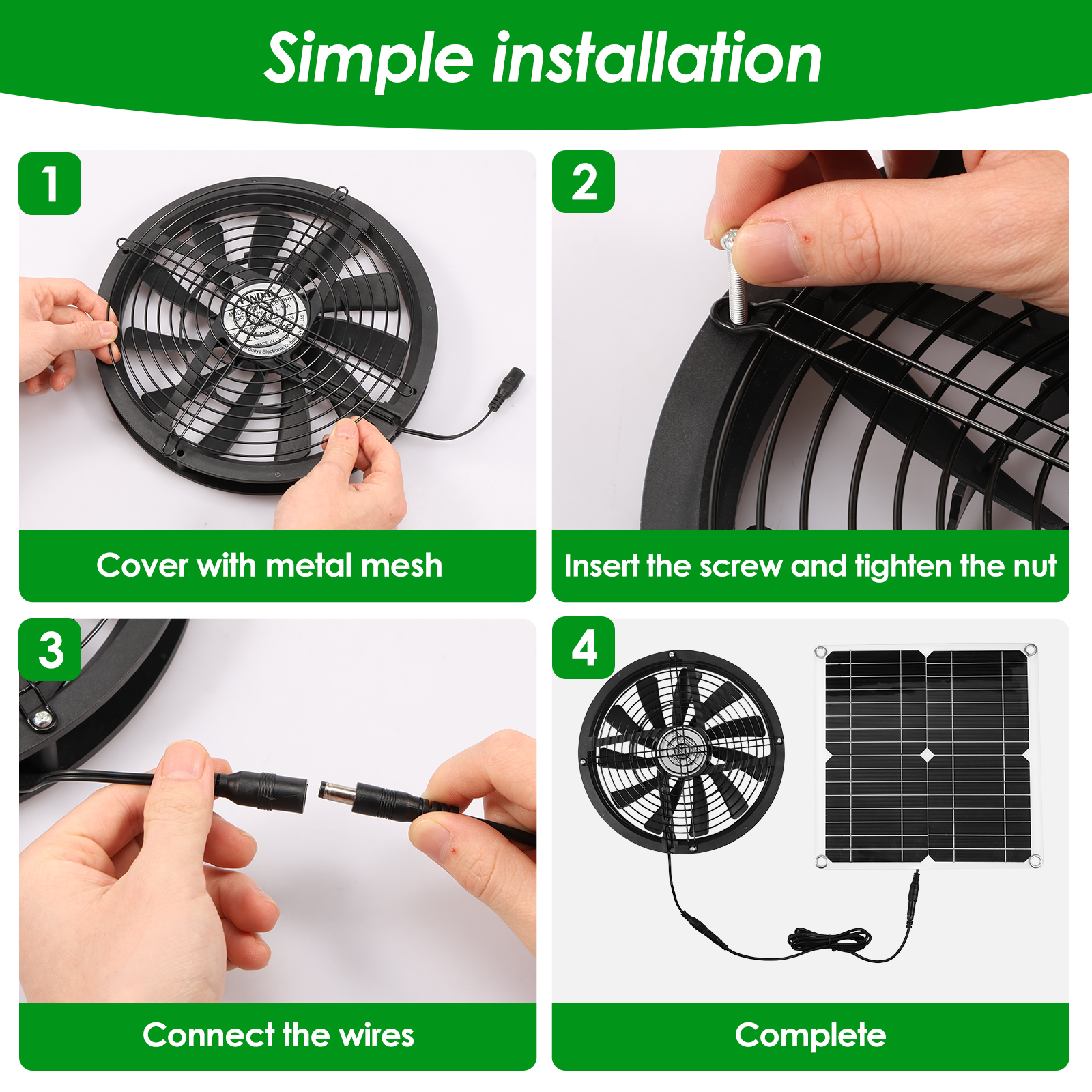 100W Solar Panel Fan Kit Water - Renewable Energy Kits reseña y precio