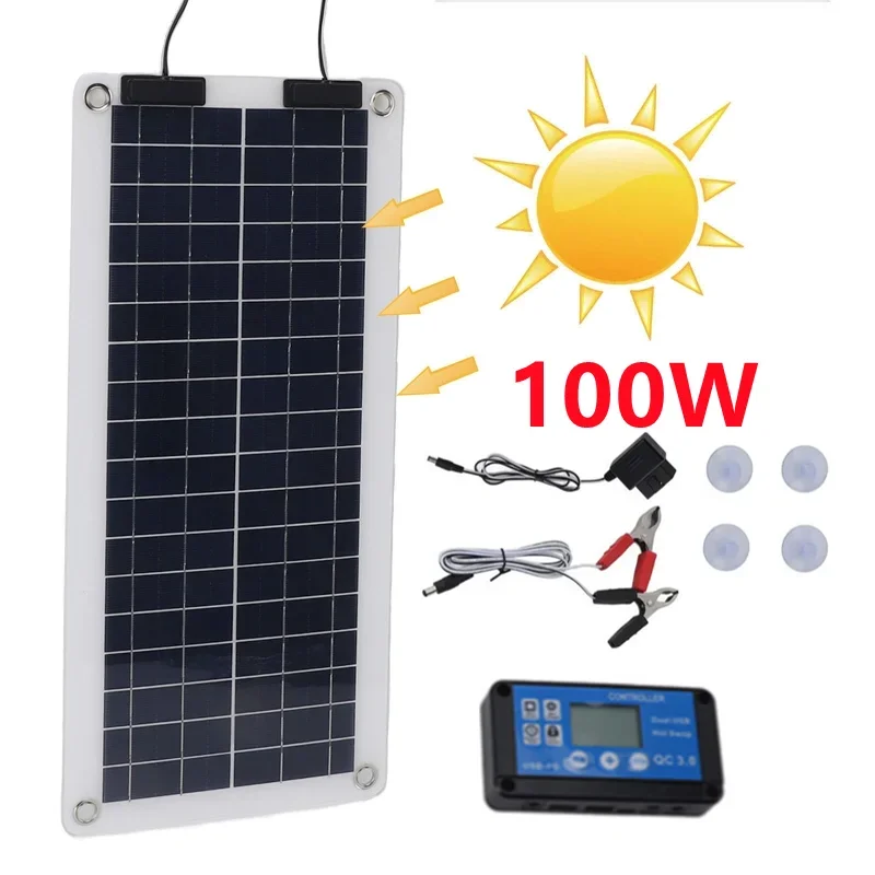100W Solar Panel Charger Water - Renewable Energy Kits reseña y precio