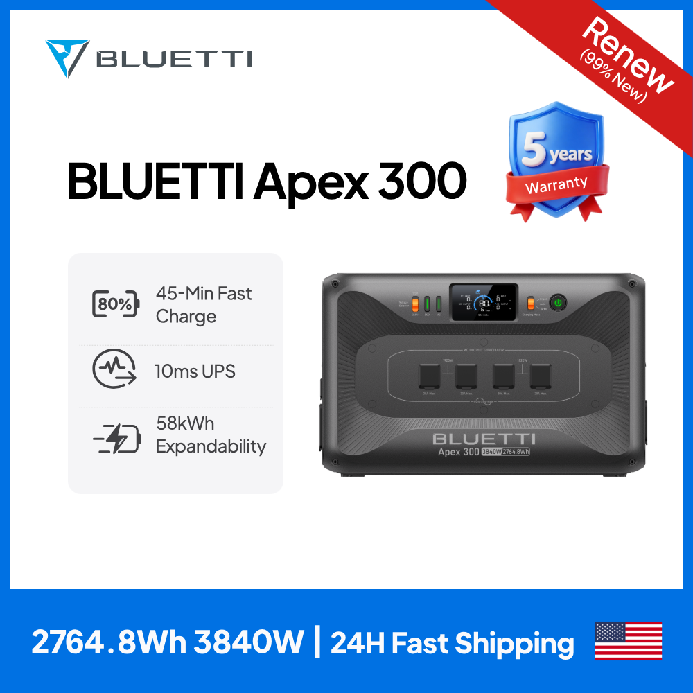 【RENEW 】BLUETTI Apex 300 2764W - Renewable Energy Solutions reseña y precio
