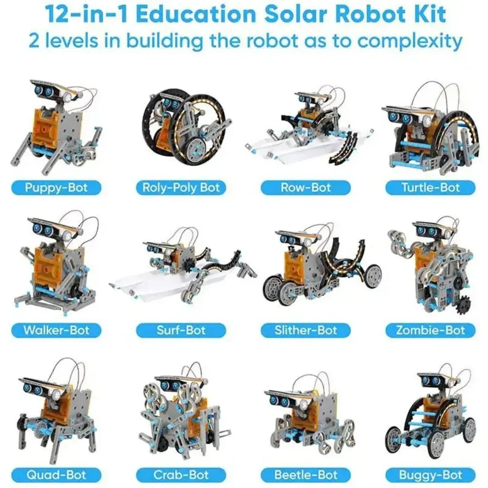 13 in 1 Solar Powered Robot Sc - Renewable Energy Kits reseña y precio