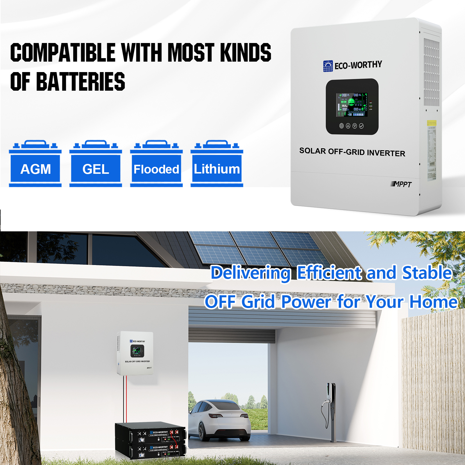 ECO-WORTHY UL1741 5000W 48V So - Mppt Charge Controller reseña y precio